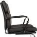 Teknik 1101BLK Deco Black Faux Leather Visitors Chair - Insta Living