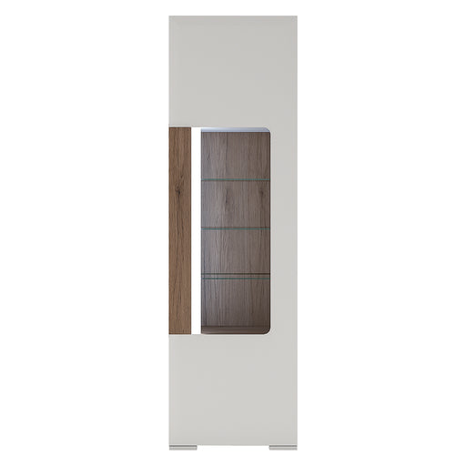 Toronto 4200244 Tall Narrow Glazed Display Cabinet (inc. Plexi Lighting) - Insta Living