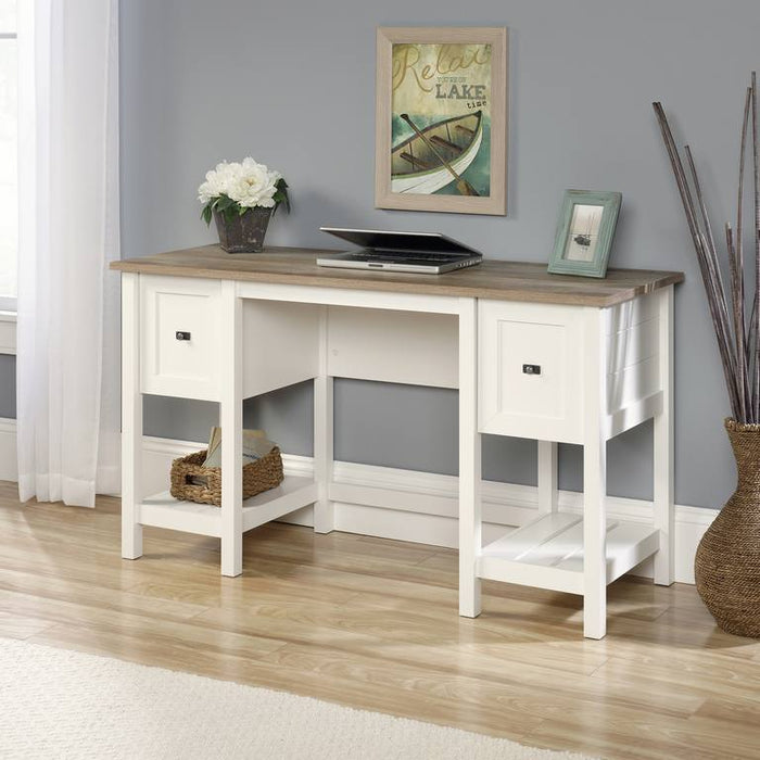 Teknik 5418072 Shaker Style Home Office Desk in Soft White - Insta Living