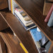 Teknik 5420282 Hampstead Park Wide Bookcase in Grand Walnut - Insta Living