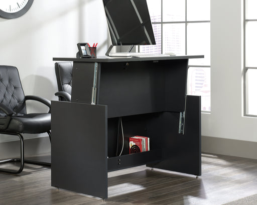 Teknik 5422624 Vertex Sit Stand Office Desk in Bourbon Oak - Insta Living
