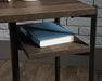 Teknik 5424170 Industrial Style Chunky Office Desk in Smoked Oak - Insta Living