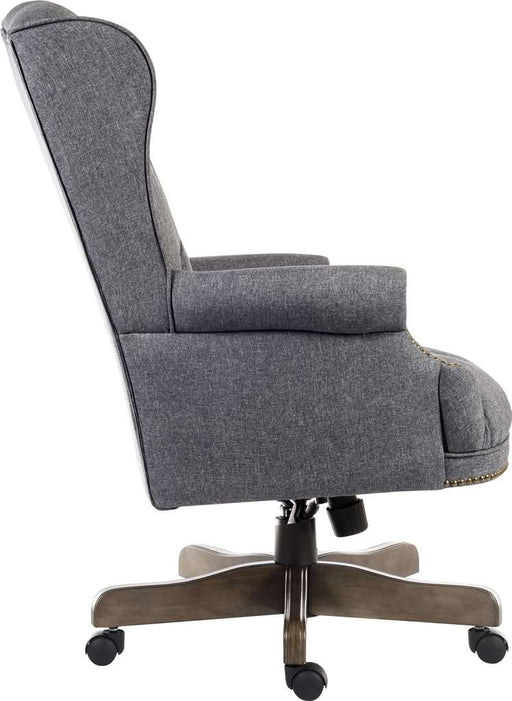 Teknik 6927GREY Chairman Grey Fabric Executive Office Chair - Insta Living