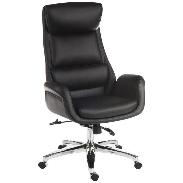 Teknik 6949BLK Ambassador Black Leather Executive Office Chair - Insta Living
