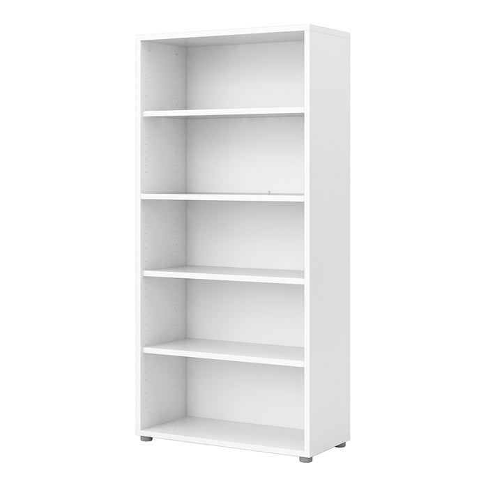 Prima Bookcase 4 Shelves in White - Insta Living