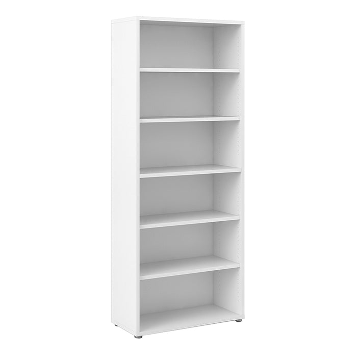 Prima Bookcase 5 Shelves in White - Insta Living