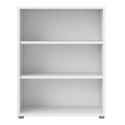 Prima Bookcase 2 Shelves in White - Insta Living