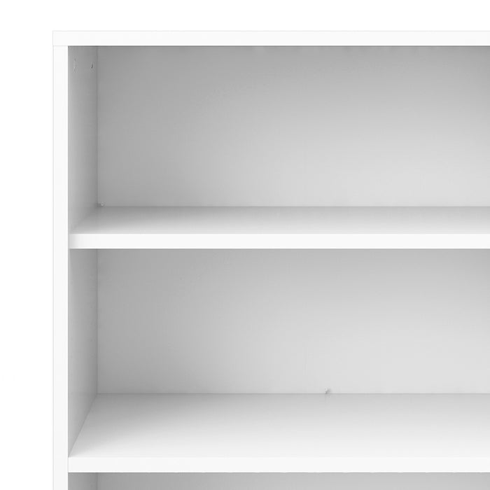 Prima Bookcase 2 Shelves in White - Insta Living