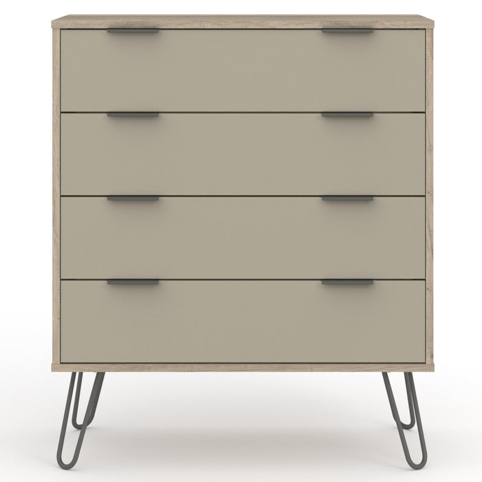 Core Products AGD514 Augusta Driftwood 4 Drawer Chest of Drawers - Insta Living