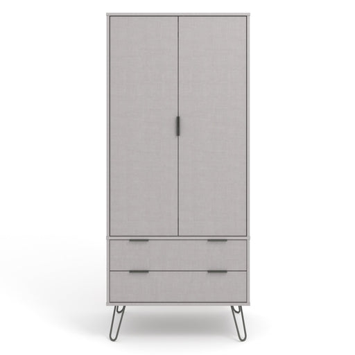 Core Products AGG582 Augusta Grey 2 Door, 2 Drawer Wardrobe - Insta Living