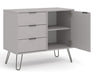 Core Products AGG915 Augusta Grey Small Sideboard with 1 Doors, 3 Drawers - Insta Living