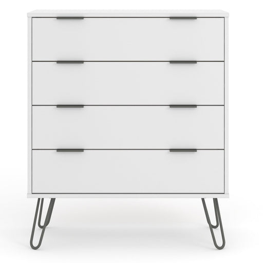 Core Products AGW514 Augusta White 4 Drawer Chest of Drawers - Insta Living
