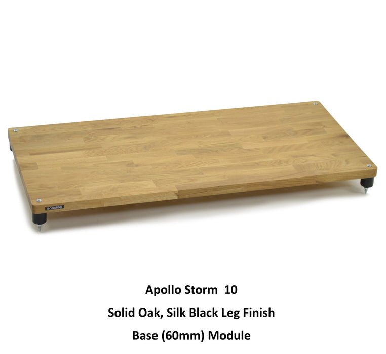 Apollo Storm 10 Natural Oak 2 Shelf Modular AV/Hi-Fi Rack - Insta Living