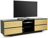 MDA Designs Avitus Black/Oak TV Cabinet for up to 65" TV Screens - Insta Living