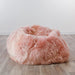 XXL Luxurious Sheepskin Beanbag Blush Pink - Insta Living