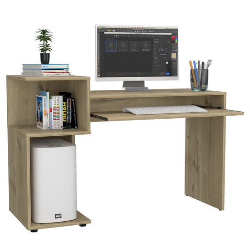 Core Products BK101 Brooklyn Desk with Low Shelving Unit (Left Side) - Insta Living