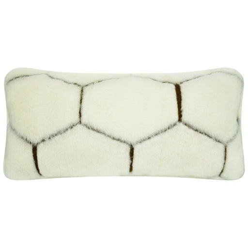 Native Natural Cashmere Wool Pillow in Natural Hex (40 x 80cm) - Insta Living