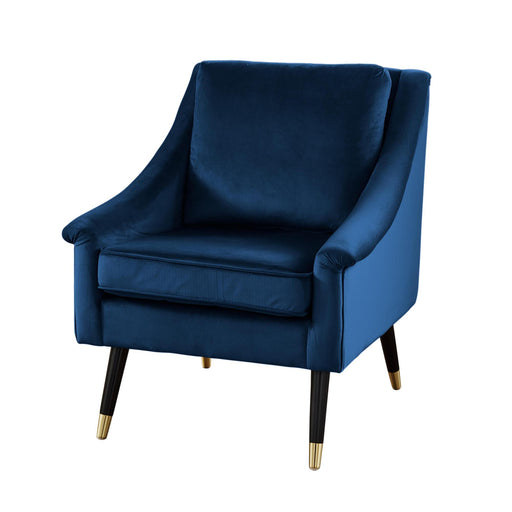 Mystique Blue Velvet Armchair - Insta Living