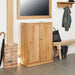 Baumhaus COR20D Mobel Oak Large Shoe Cupboard - Insta Living