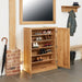 Baumhaus COR20D Mobel Oak Large Shoe Cupboard - Insta Living