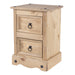 Core Products CR509 Corona 2 Drawer Petite Bedside Cabinet - Insta Living