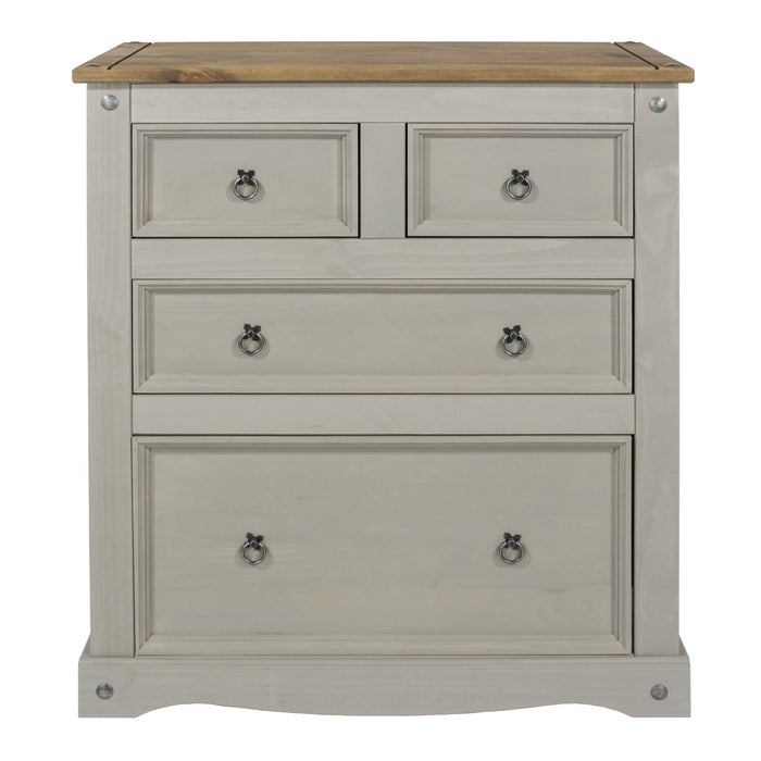 Core Products CRG512 Corona Grey 2+2 Drawer Chest - Insta Living