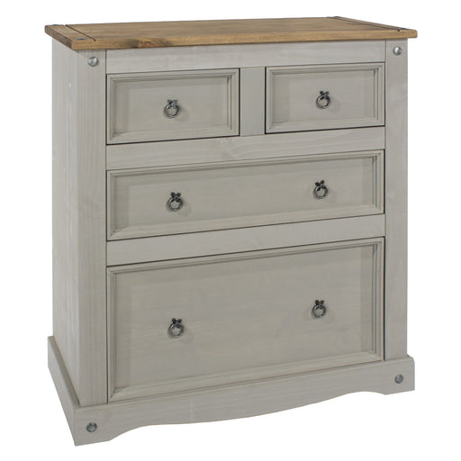 Core Products CRG512 Corona Grey 2+2 Drawer Chest - Insta Living