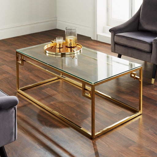 Native Home & Lifestyle Cesar Gold Plated Coffee Table - Insta Living