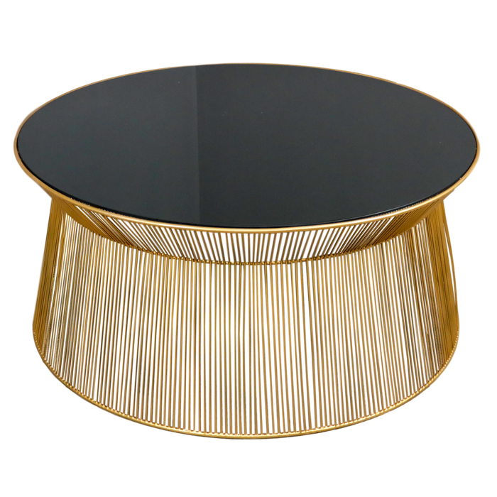 Native Home & Lifestyle Curve Gold Coffee Table - Insta Living
