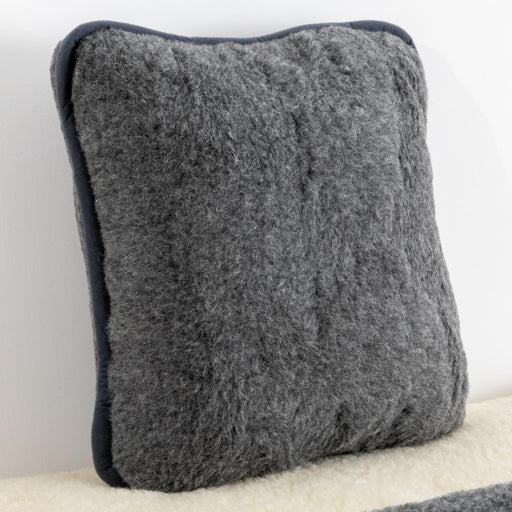Native Natural Merino Wool Pillow in Grey - Insta Living