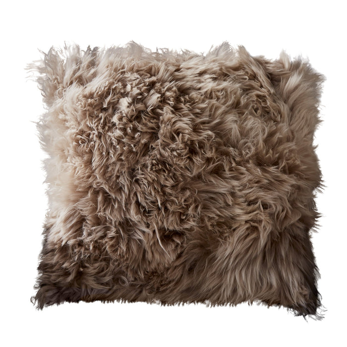 Native Natural Sheepskin Cushion Light Brown - Insta Living