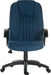 Teknik 8099BL City Blue Fabric Executive Office Chair - Insta Living