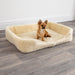 Native Natural Merino Wool Large Pet Bed in Natural White - Insta Living