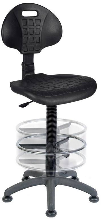 Teknik 9999/1164 Labour Deluxe Drafter Black Operator Chair - Insta Living