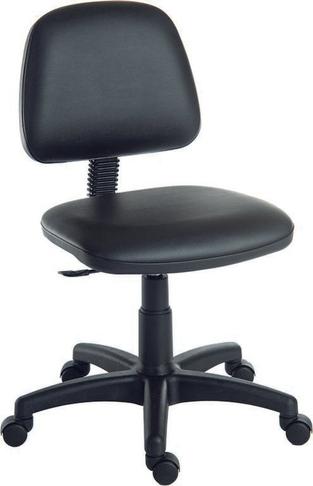 Teknik 1100PUBLK Ergo Blaster Black PU Operator Chair - Insta Living