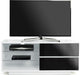 MDA Designs Gallus White and Black TV Cabinet for up to 55" Screens - Insta Living