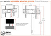 MDA Designs Hybrid 950 Screen Mounting System for up to 65" Screens - Insta Living