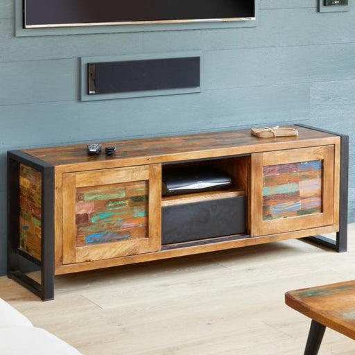 Baumhaus IRF09D Urban Chic TV Cabinet for up to 70" Screens - Insta Living