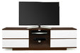 MDA Designs Avitus Walnut/White TV Cabinet for up to 65" TV Screens - Insta Living
