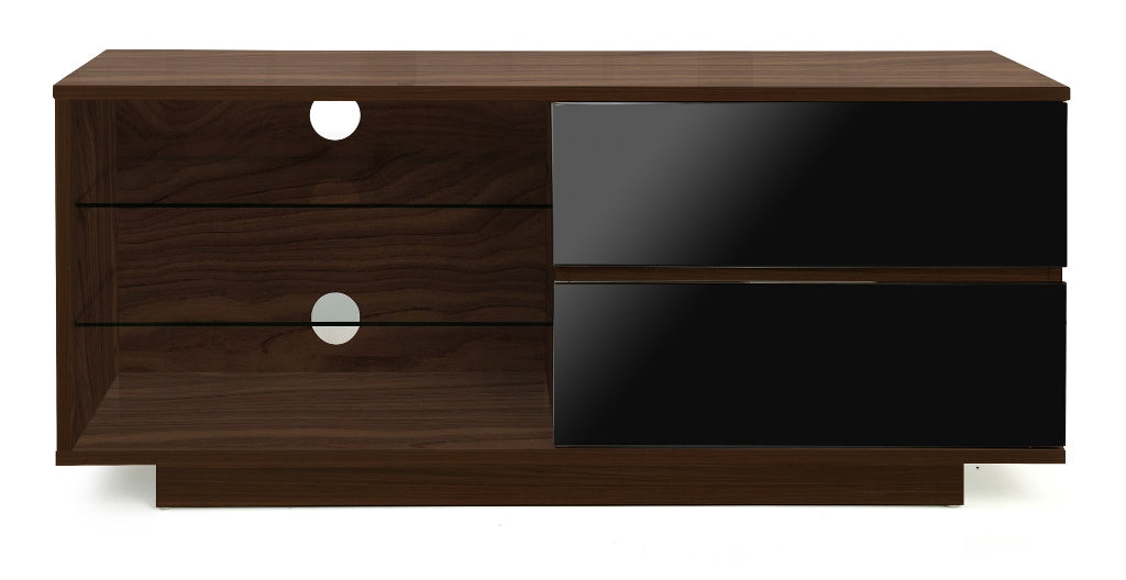 MDA Designs Gallus Walnut and Black TV Cabinet for up to 55" Screens - Insta Living
