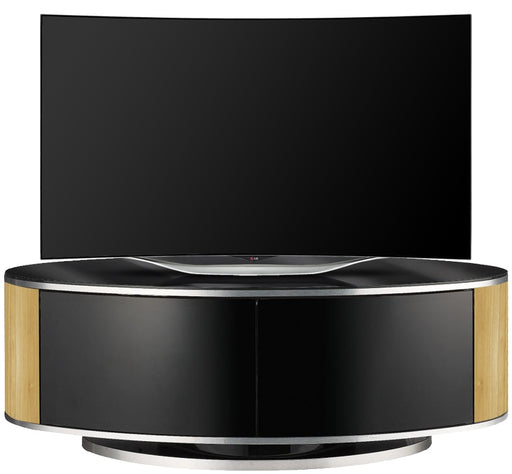 MDA Designs Luna Oak Oval TV Cabinet for up to 55" Screens - Insta Living