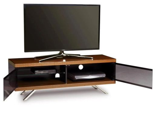 MDA Designs Tucana 1200 Hybrid Walnut TV Cabinet for up to 60" Screens - Insta Living