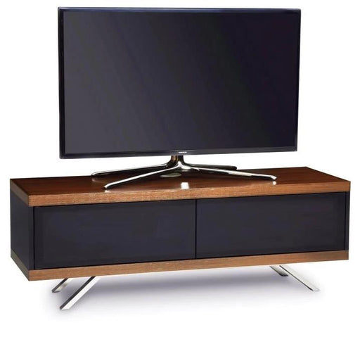 MDA Designs Tucana 1200 Hybrid Walnut TV Cabinet for up to 60" Screens - Insta Living