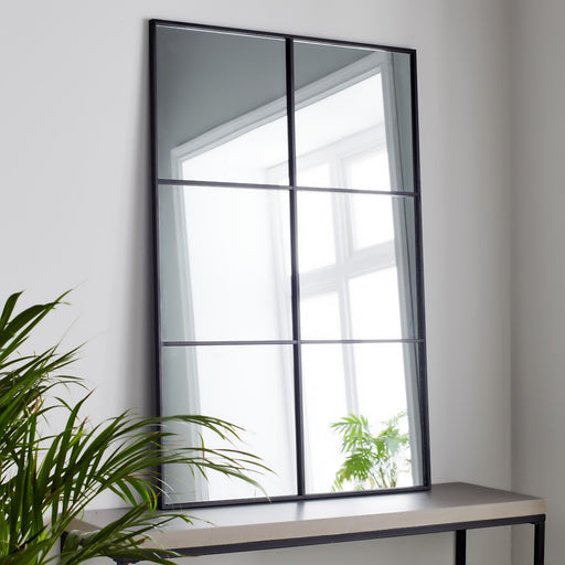 Native Home & Lifestyle Manhattan Window Mirror with Black Frame - Insta Living