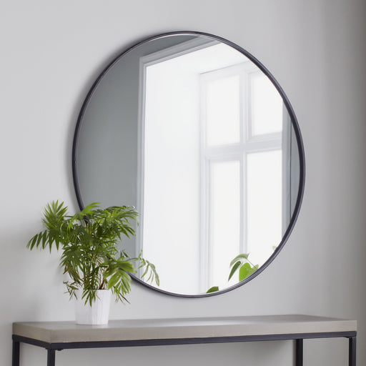 Native Home & Lifestyle Black Manhattan Round Mirror - Medium (80cm) - Insta Living