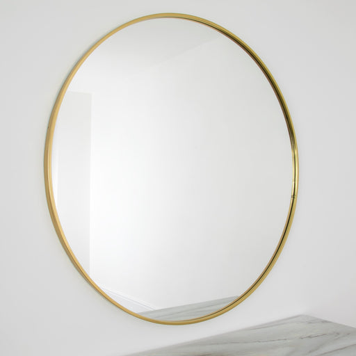 Native Home & Lifestyle Gold Manhattan Round Mirror - Large (100cm) - Insta Living