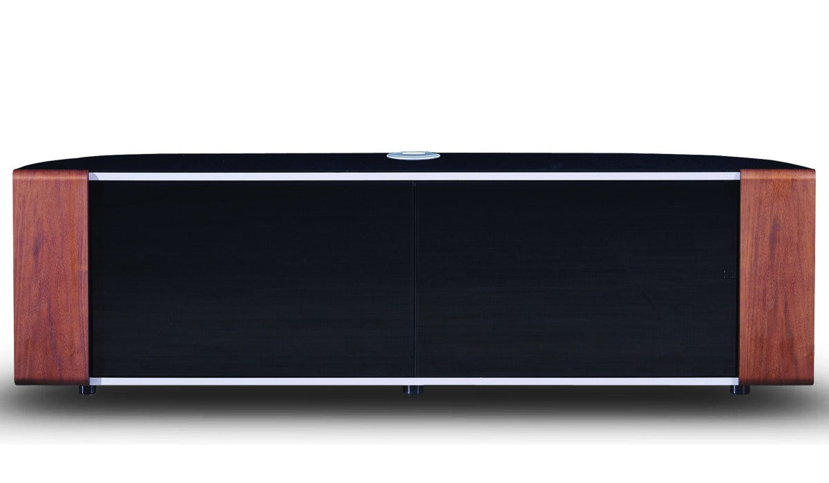 MDA Designs Sirius 1600 Hybrid Walnut TV Cabinet for up to 65" Screens - Insta Living