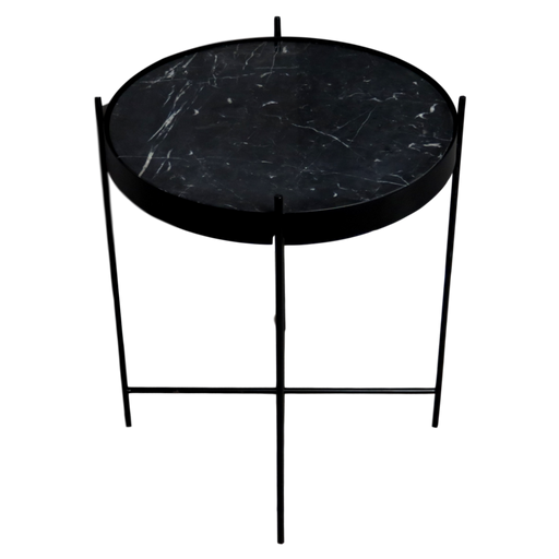 Native Home & Lifestyle Black Marble Side Table - Insta Living