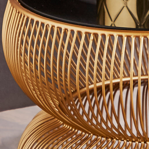 Native Home & Lifestyle Curve Gold Side Table - Insta Living