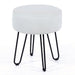 Core Products STL-5G Grey PU Upholstered Round Stool - Insta Living